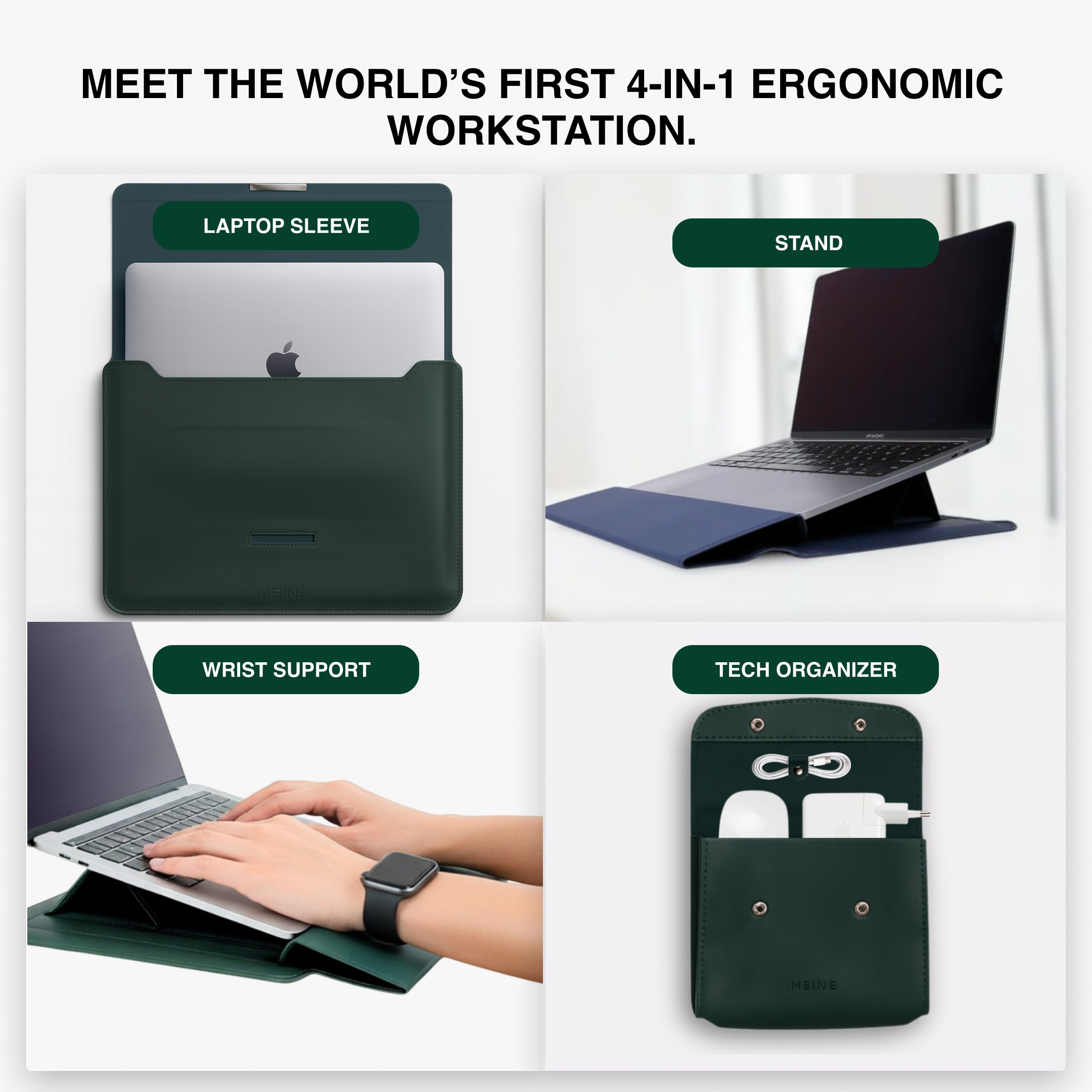 ERGO SLEEVE™ 4 in 1 Ergonomic Workstation Set
