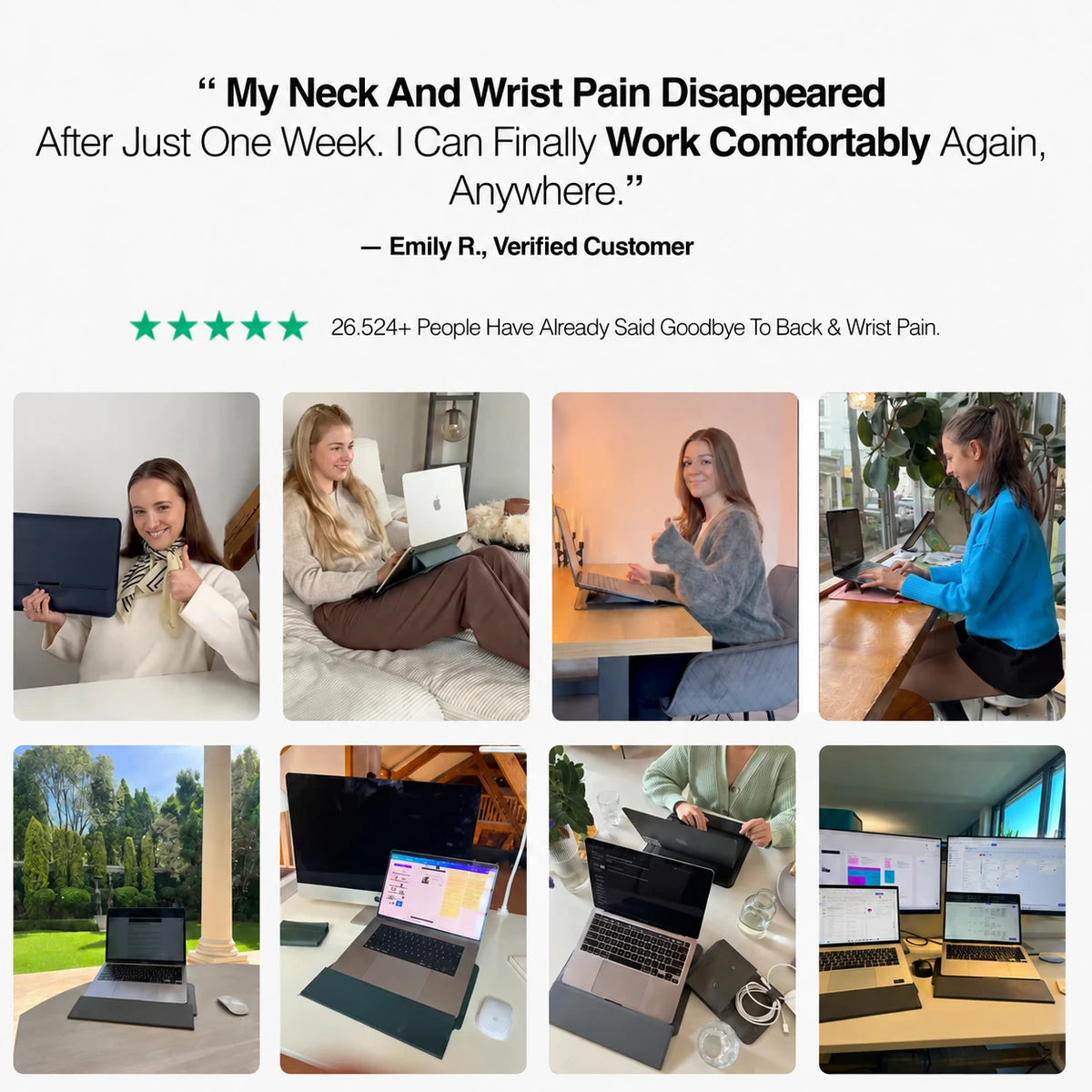 ERGO SLEEVE™ 4 in 1 Ergonomic Workstation Set